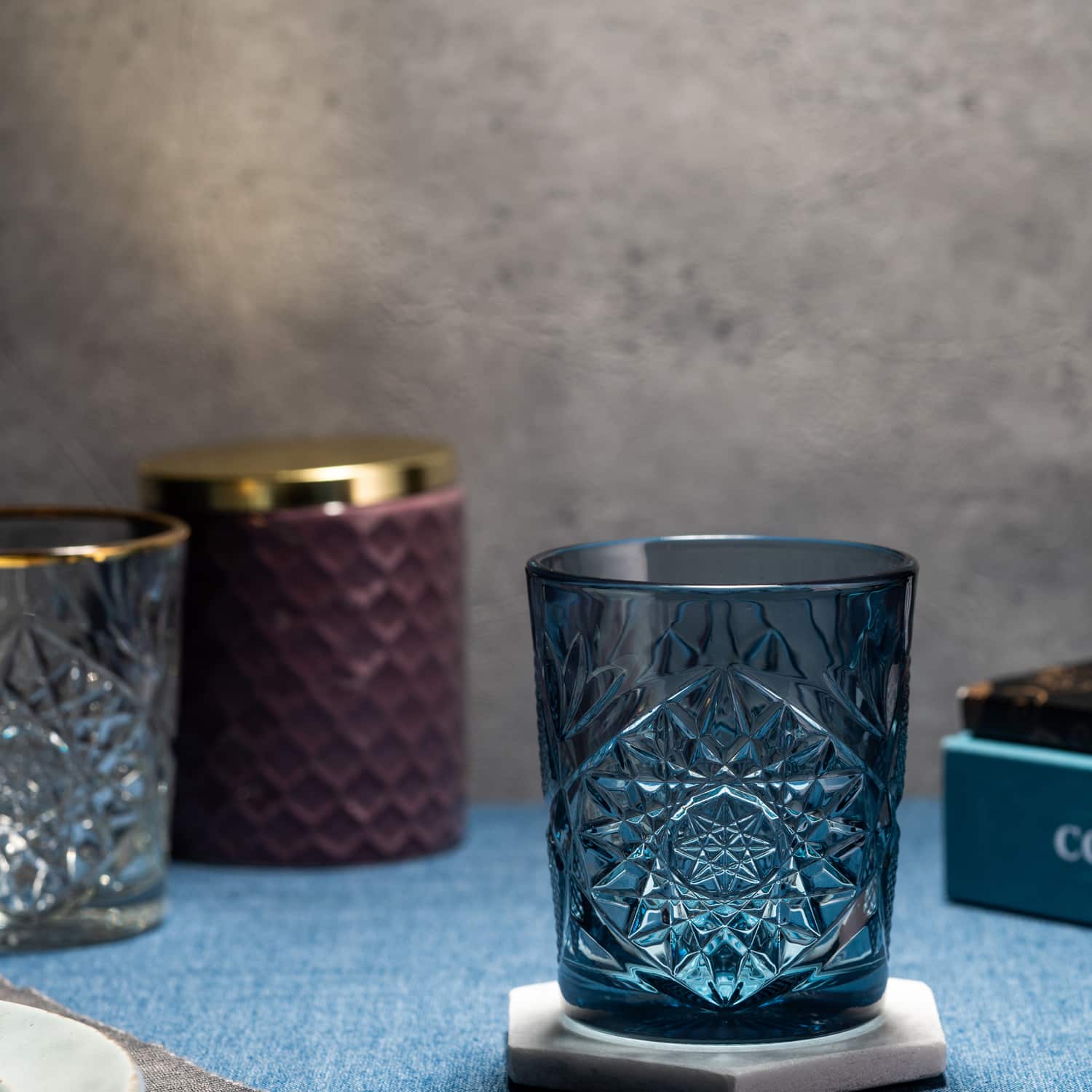 Onis Hobstar / Icon Tumbler 35 Cl Blauw - 6 Stuks - Glazen.nl