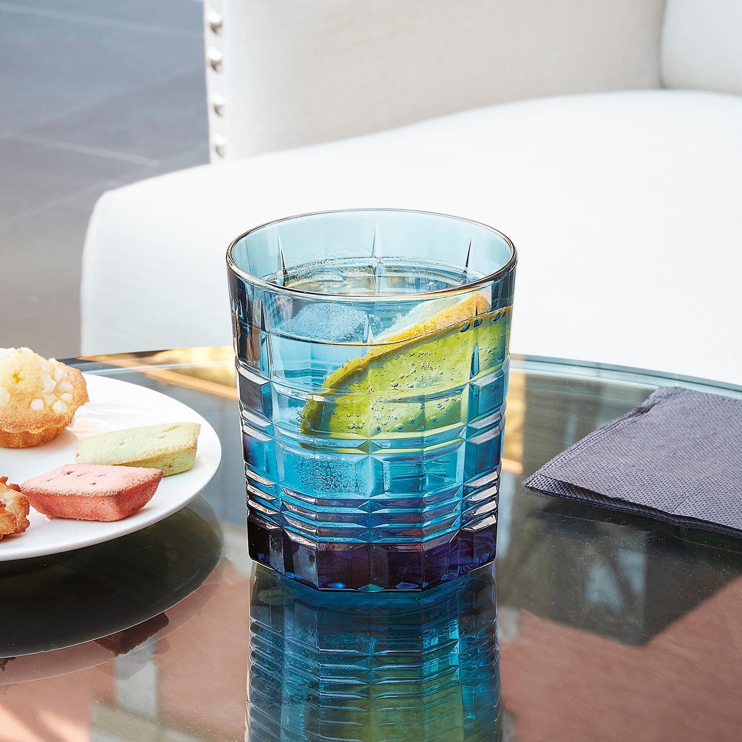 Arcoroc Brixton Tumbler 30 Cl Blauw - 6 Stuks - Glazen.nl