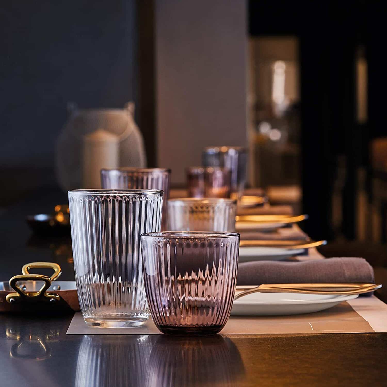 Bormioli Rocco Line Tumbler 29 Cl Roze - 6 Stuks - Glazen.nl