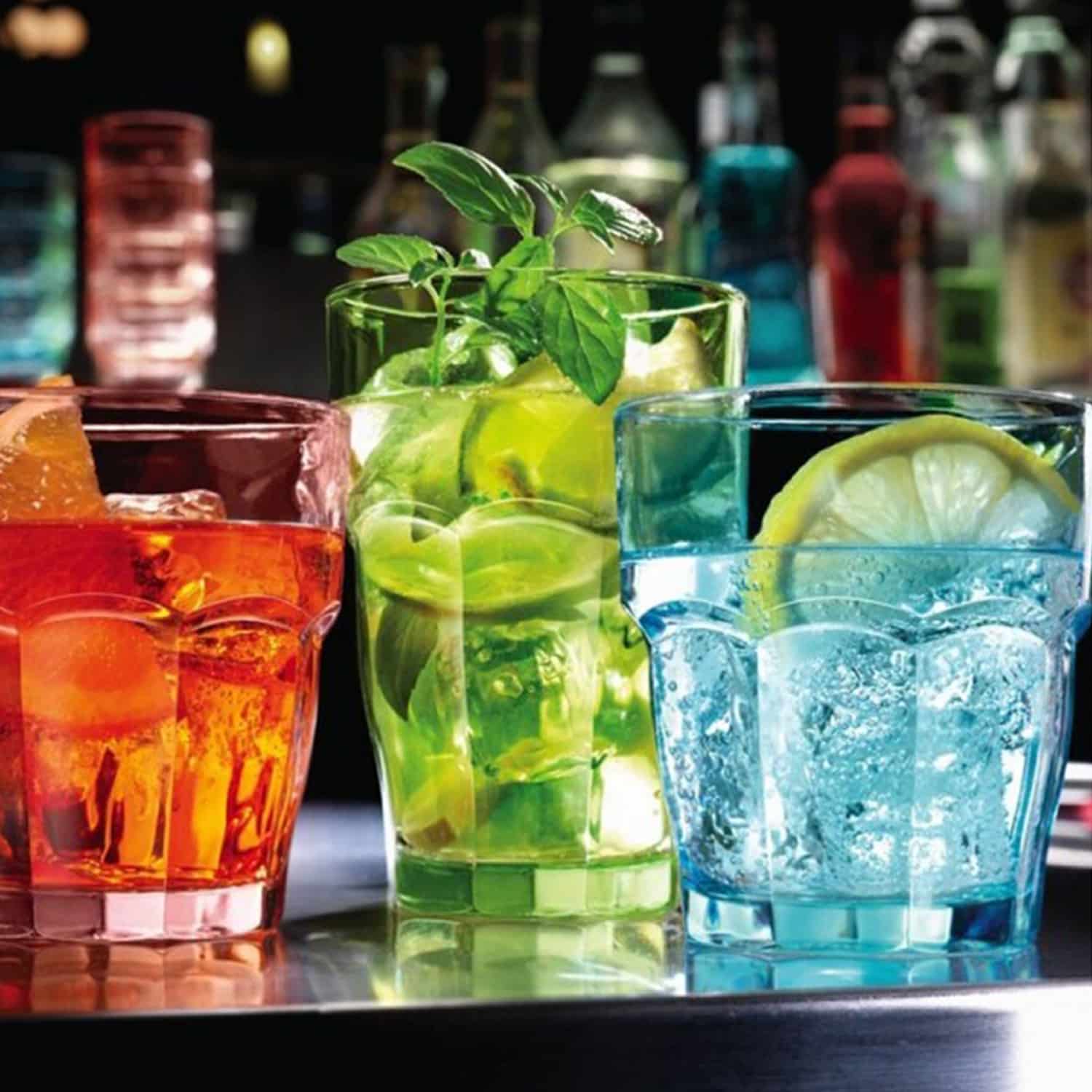 Bormioli Rocco Rock Bar Tumbler 27 Cl Blauw - 6 Stuks - Glazen.nl